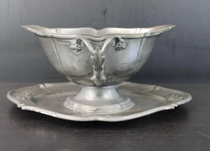 European Vintage Silver Color Old Flower Arrangement Wedding Arrangement Simulation Flowers Iron Flower <b>Pots</b> Handmade Gravy Boat - Product Image 5