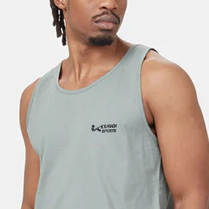 Camiseta sin Mangas Personalizada para Hombre, Diseño Elegante para la Temporada de Verano, Camiseta sin Mangas para Hombre Hecha con Material 100% Algodón - Product Image 6