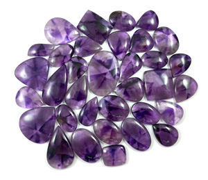 Pierres précieuses en amas d'améthyste naturelle en forme d'étoile, cabochons de quartz en vrac, vente en gros - Product Image 4