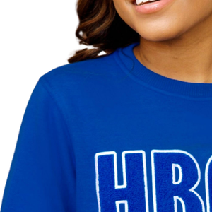 เสื้อสเวตเชิ้ตสีน้ำเงินปักลาย HBCU สำหรับผู้หญิง สไตล์ลำลอง แสดงความภาคภูมิใจในมหาวิทยาลัย - Product Image 5