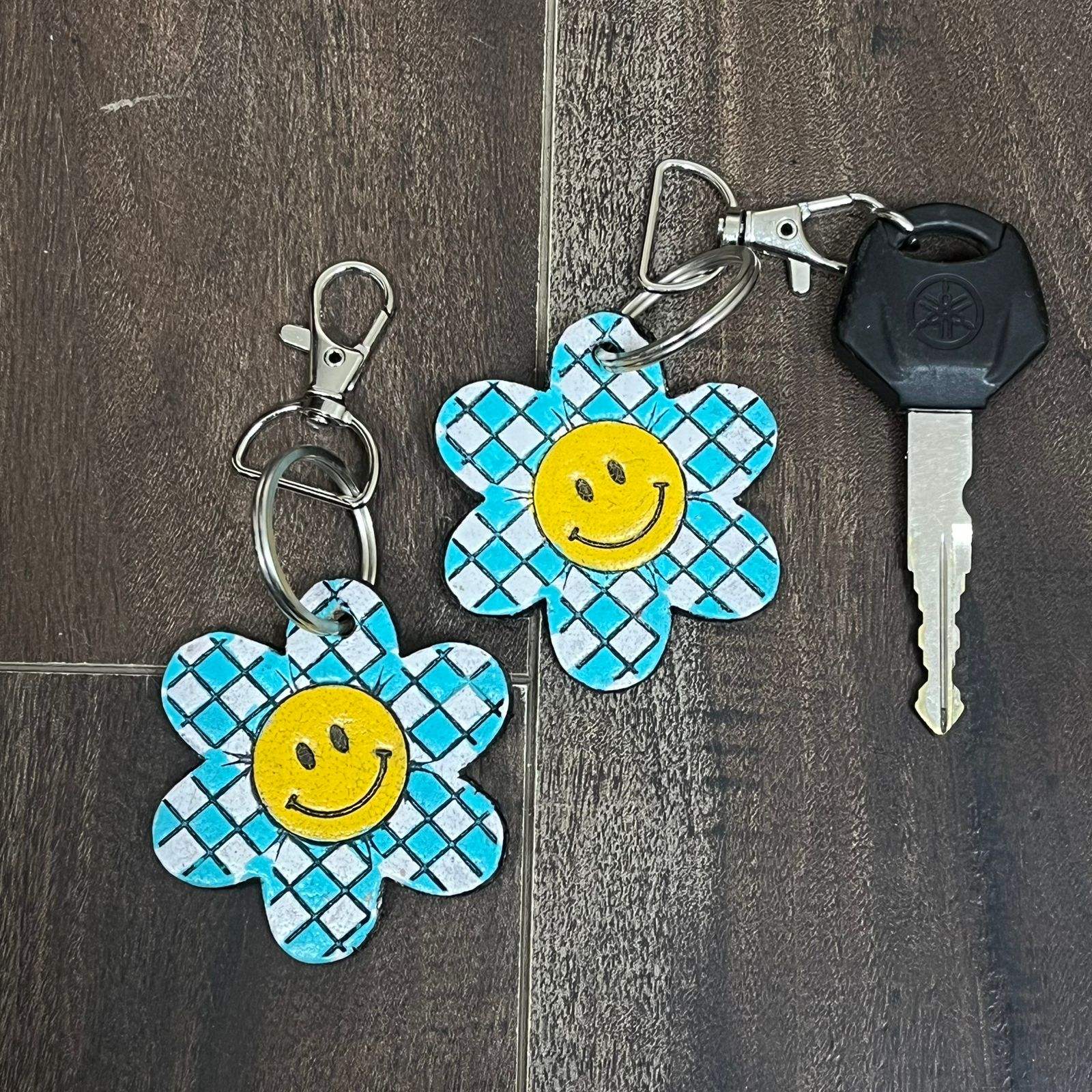 Turquoise & White Checkered