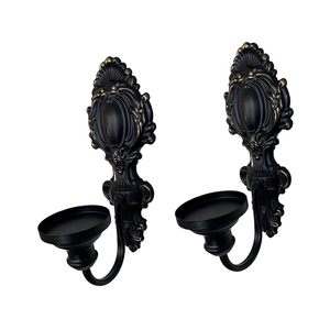 Metal <b>Candle</b> <b>Sconce</b> Decorative <b>Candle</b> Holder Set of Two Wall Mounted <b>Candle</b> Stick Stand for Bedroom Wedding Party Home Decor - Product Image 6
