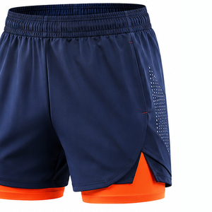 Ensemble de t-shirt de course et short de sport pour homme, vêtements de sport, entraînement physique, gym, tenue de sport, léger, séchage rapide, maille respirante - Product Image 3