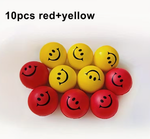 HAWK SPORTS INDUSTRIES Smile <b>Face</b> Cute Soft Toy <b>Exercise</b> Ball PU Portable Fitness Equipment for Muscle Relaxation Body Training - Product Image 2