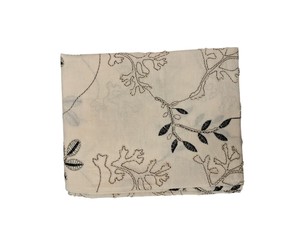 Tela de Algodón Peinado Estampada en Blanco y Negro con Cordón Bordado para Vestidos de Niñas/Mujeres, Transpirable y Ligera, en Oferta - Product Image 1