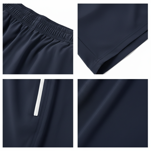 New Design Casual Mens Nylon Cotton Shorts Front Logo Pockets Heat Transfer Printed <b>Elastic</b> Mid Waist Breathable Shorts - Product Image 5