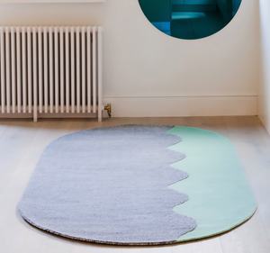 Alfombra de Lana Hecha a Mano, Estilo Escandinavo, Rectangular, Antideslizante, de Pelo Largo, de Lujo, para Sala de Estar, Personalizable, Apta para Mascotas - Product Image 1
