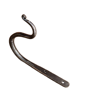 Comprar al por mayor: Manija de puerta de hierro forjada a mano, negra, estilo antiguo, tipo martillo. - Product Image 3