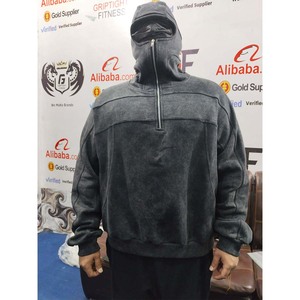 Sweat-shirt à capuche Ninja Techwear futuriste avec masque intégré – Vente en gros - Product Image 2