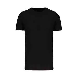 T-shirt de sport ajusté personnalisé pour homme en polyester/coton 400 g/m² avec impression sérigraphique, design vierge, doux et respirant - Product Image 6