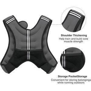 Chaleco con Peso para Entrenamiento en Gimnasio, Ajustable, Distribución de Carga Estable, Construcción Duradera, Opciones de Logotipo Personalizado para Entrenamientos - Product Image 4