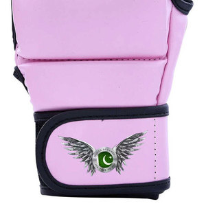 Guantes de Piel Genuina para Entrenamiento de Kickboxing, Artes Marciales y Fitness, Guantes MMA con Logotipo Personalizado y Palma Abierta - Product Image 6
