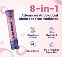 Comprimés effervescents de glutathion, astaxanthine, acide alpha-lipoïque (ALA), vitamine C - Antioxydant avancé pour éclaircir la peau et l'hydrater