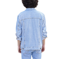 Veste en jean à coupe ample doublée polaire pour l'hiver, style décontracté, disponible en grandes tailles du XS au 6XL, personnalisation de marque