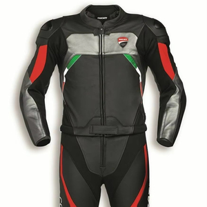 Traje de Motociclismo IRSA, Unisex, de Cuero, Impermeable, Protección Completa del Cuerpo, para Motociclistas, Uso en Pista y Turismo, con Estampado Digital - Product Image 1