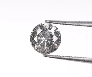 Diamant naturel 1,00 CT, taille sel et poivre, solitaire, couleur fantaisie, taille brillant rustique, percé au laser, extraits de la Terre, diamant brut personnalisé - Product Image 3
