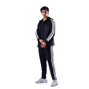 Conjunto deportivo informal para hombre con cremallera, tela transpirable y duradera, para actividades al aire libre y fitness. - Product Image 6