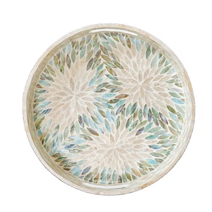 Bandeja de servicio de nácar superventas para decoración del hogar mejora la experiencia gastronómica en cada ocasión - Product Image 2