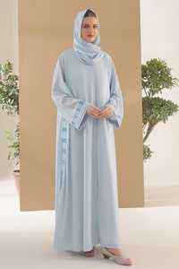 Ensemble 2 pièces OEM/ODM, vêtements islamiques modestes respirants, robe musulmane, abaya décontractée pour femmes turques, avec hijab - Product Image 3