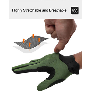 Customizable Design Service Bicycle Gloves Full Finger Knuckle Guard Padded Racing Gloves Breathable Wear Resistant - Product Image 4