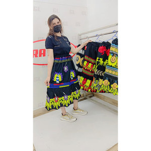 Ropa de Trabajo Personalizada para Mujer, Cintura Natural, Casual, Versátil, Largo Medio, Bordado, Cordón Ajustable, Antiarrugas, Transpirable, Algodón - Product Image 2
