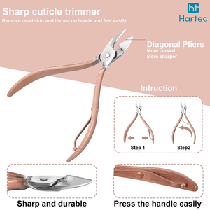 Trendy Peach Color <b>Case</b> Professional Stainless Steel Manicure and Pedicure Set Premium Quality <b>Nail</b> Grooming Tools Kit - Product Image 2