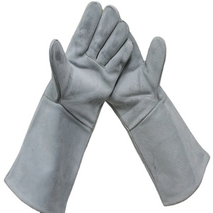 Best Hot Sale Leather Safety Custom Logo Welding Work <b>Gloves</b> Hand Welder Working <b>Gloves</b> for sale - Product Image 6