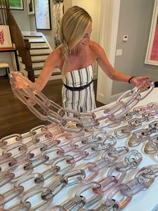 Cadena Decorativa de Pared de Madera Estilo Art Deco, Color Personalizado, Precio al por Mayor, Cadenas de Eslabones a Bajo Costo - Product Image 2