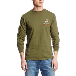 T-shirt uni pour homme à manches longues en coton doux, coupe ajustée, personnalisation de la marque, fabrication OEM - Product Image 1