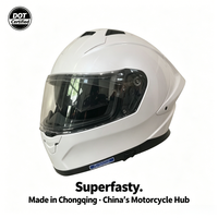 Casque de moto intégral personnalisé certifié DOT en ABS pour la course sur route, le tourisme sur autoroute, casque de moto OEM en gros