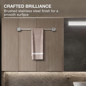 High Quality Premium Mounted Towel Rack Stainless Steel <b>Bathroom</b> Towel Rod Corrosion free Resistant <b>Accessory</b> for <b>Bathroom</b> - Product Image 3