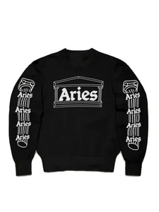 Wholesale Aries Column Sweatshirt <b>Men</b> Oversized Graphic Casual Streetwear Crewneck <b>Pullover</b> OEM - Product Image 1