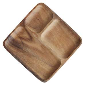Bandeja Cuadrada de Madera de Acacia Natural para Servir Alimentos, Frutas y Bocadillos, Personalizable con Logotipo, Venta al Por Mayor, Popular de Natural House - Product Image 4