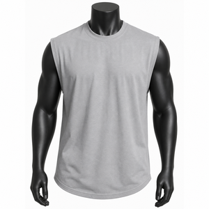 Nouveau débardeur pour homme à col en V, respirant, pour le fitness, à porter en été, personnalisable, séchage rapide - Product Image 1