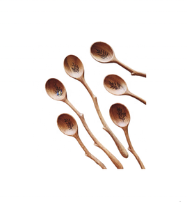 Cuillère de service en bois polie à la main personnalisée/Outil de cuisine écologique 5g 10g Cuillère de cuisine en bois Thé Usage domestique Cadeau de la Saint-Valentin - Product Image 5