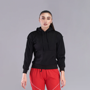 Sudadera acogedora de invierno con logotipo personalizado, sudadera para mujer con diseño de bolsillo, sudadera altamente recomendada para mujer - Product Image 4