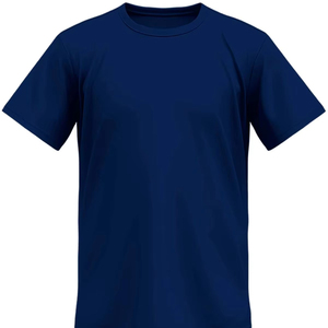 T-shirt unisexe personnalisable en tissu Dobby polyester/coton durable 240 g/m², col rond, coupe classique, lavé, élégant et tendance - Product Image 1