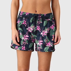 Shorts de Ciclismo con Cintura Elástica y Estampado Floral para Mujer, Shorts Ajustados con Estampado Moderno, Shorts para Playa, Ropa Deportiva - Product Image 4
