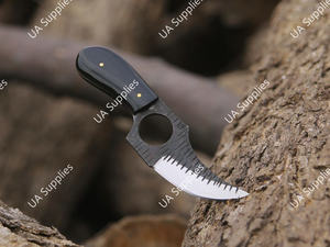 Couteau de camping EDC 6 pouces à pointe clip, biseauté, ultra-affûté, de qualité supérieure, pour le dépecage précis, avec trou pour le pouce, en acier forgé à haute teneur en carbone, ODM - Product Image 3