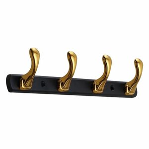 Zinc 4 Pin <b>Wall</b> Mounted Hook <b>Rail</b> for Clothes Hanging Durable Multi Purpose Door <b>Wall</b> Hook Rack for Bedroom Bathroom Kitchen - Product Image 4