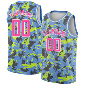 Camiseta de Baloncesto Vintage Personalizada con Nombre, Colorida, Transpirable, Camuflaje, Impresión 3D, Camiseta sin Mangas Informal de Verano - Product Image 1