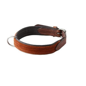 Collier de chien rembourré en cuir fait main nouvellement arrivé avec quincaillerie en acier inoxydable directement du fournisseur du fabricant Saman Exports - Product Image 4