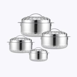 Cacerola de acero inoxidable aislada de alta capacidad para comidas grandes, cacerola redonda clásica con diseño ergonómico - Product Image 1