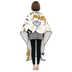 Harbor Industry - Nueva Llegada - Capa de Barbero con Logotipo Personalizado, Servicio OEM, MOQ Bajo, Antiestática, Hebilla Ajustable, Estampado de Cruz de Jesús - Product Image 4