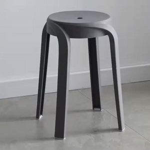 Modern Minimalist <b>Plastic</b> <b>Stool</b> Stackable Home Furniture for Living Room Apartment Use - Product Image 2