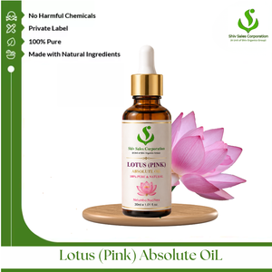 Huile absolue de lotus rose pure pour les produits de soin de beauté, les mélanges aromatiques et les solutions d'approvisionnement pour la fabrication industrielle - Product Image 1