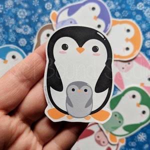 Pegatinas de Vinilo Personalizadas con Diseño de Pingüino, Resistentes al Agua, con Acabado Brillante Suave, para Regalos Promocionales - Product Image 2