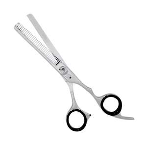 Hair <b>Thinning</b> Scissors Black Finger <b>Rings</b> Professional Stainless Steel Top Quality Barber Shears Stainless Steel Texturizing - Product Image 1