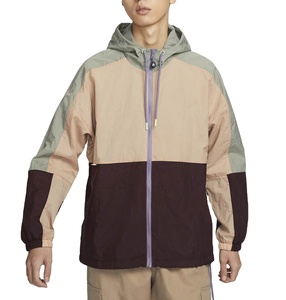 2025 Custom Men's Breathable Windbreaker <b>Jacket</b> Plus Size <b>Light</b> Hood Windproof Woven Fabric Stand Summer Outdoor Clothing Thin - Product Image 1