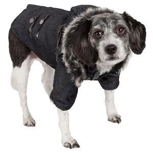Cappotto per animali in Denim con gommato in lana per abbigliamento canino alla moda - Product Image 2